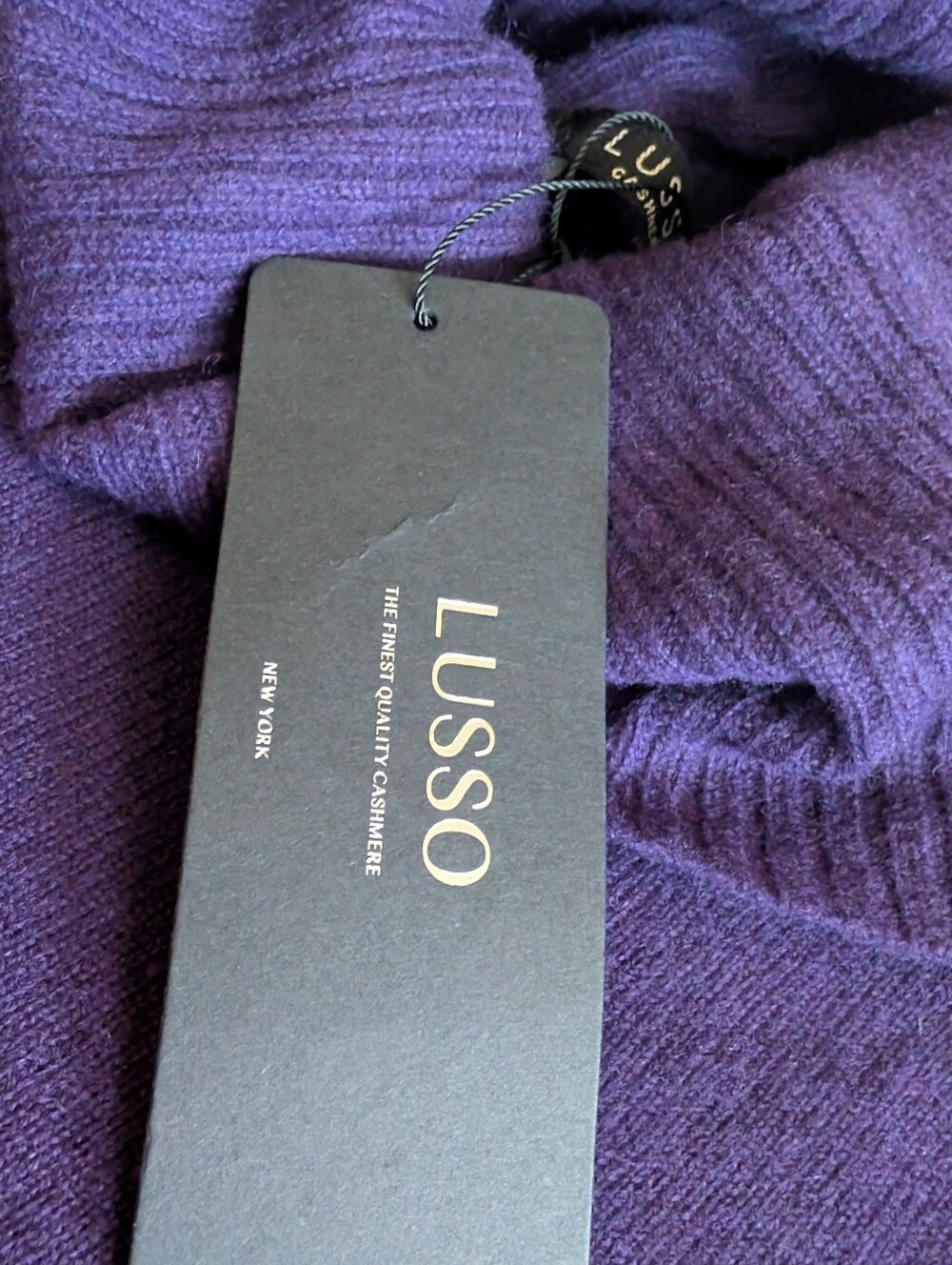 NWT Lusso Cashmere Turtleneck Midi Dress size Large - Picture 4 of 11